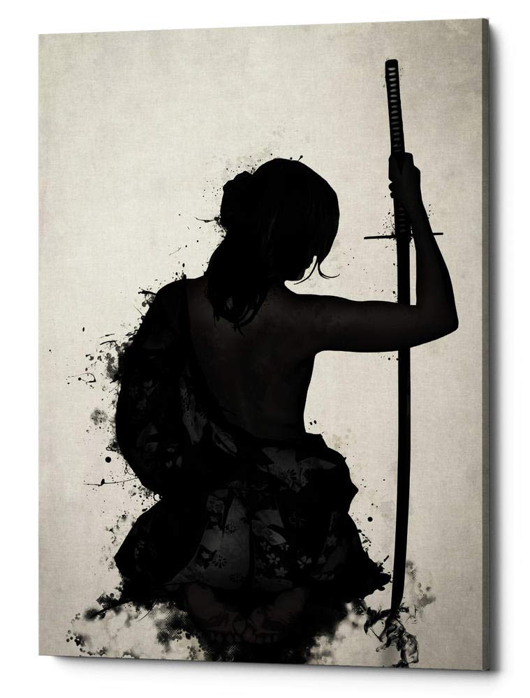 Cortesi Home 'Female Samurai-Onna Bugeisha' by Nicklas Gustafsson, Canvas Wall Art, 12"x16" - Image 1